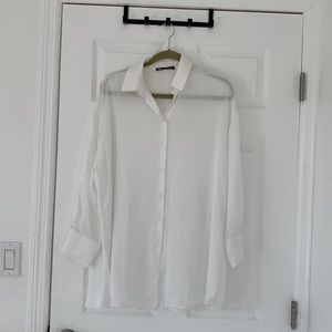 Zara Satin Dress Shirt